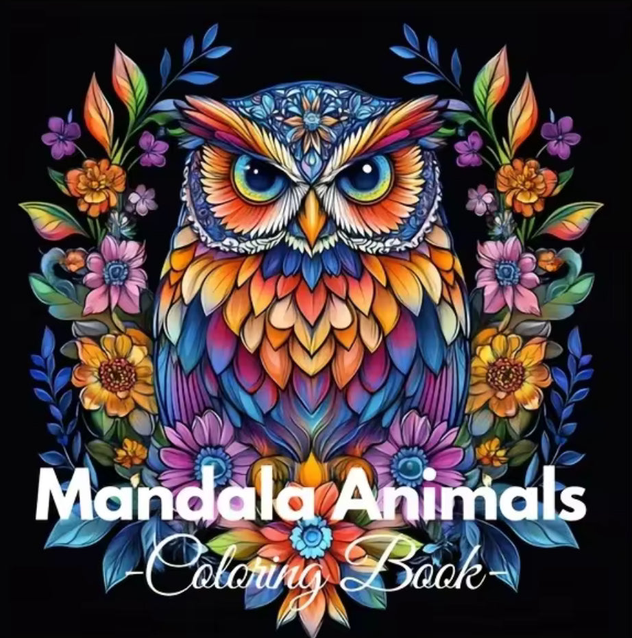 Malbuch Mit Tieren - Mandala Animals - 28 Seiten