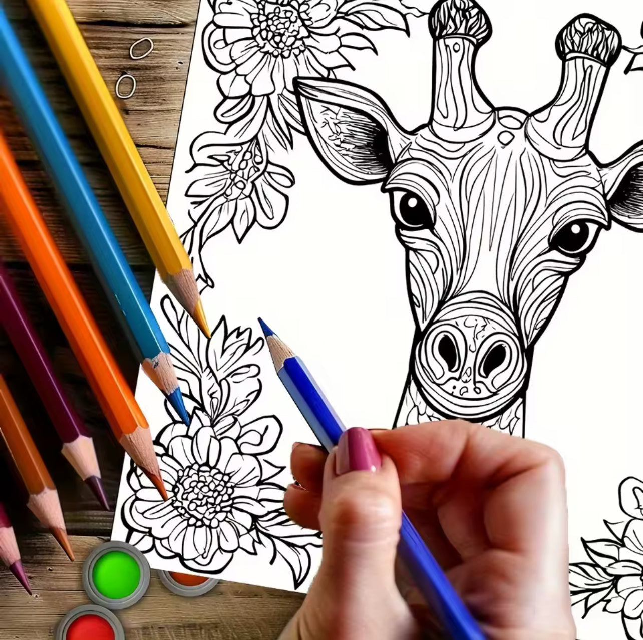 Malbuch Mit Tieren - Mandala Animals - 28 Seiten