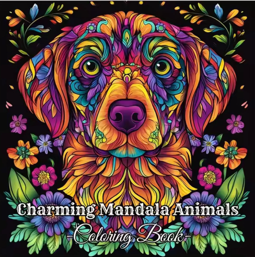 Malbuch Mit Tieren - Charming Mandala Animals - 28 Seiten