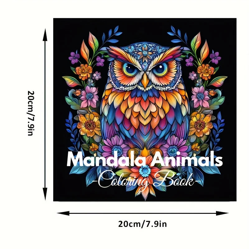 Malbuch Mit Tieren - Mandala Animals - 28 Seiten
