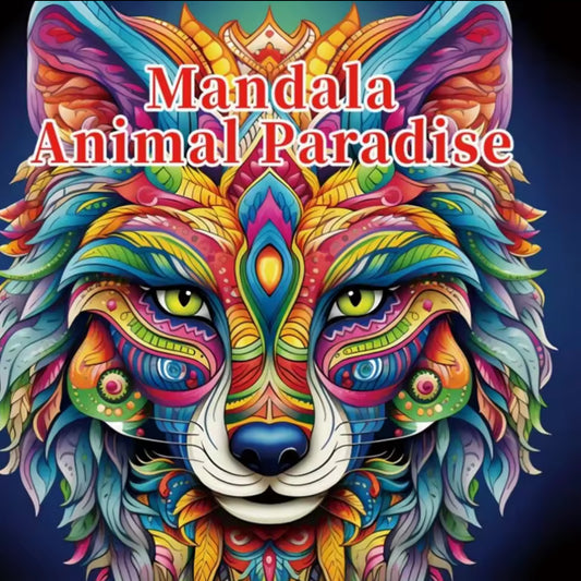 Malbuch Mit Tieren - Paradise Mandala Animals - 22 Seiten