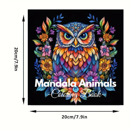 Malbuch Mit Tieren - Mandala Animals - 28 Seiten