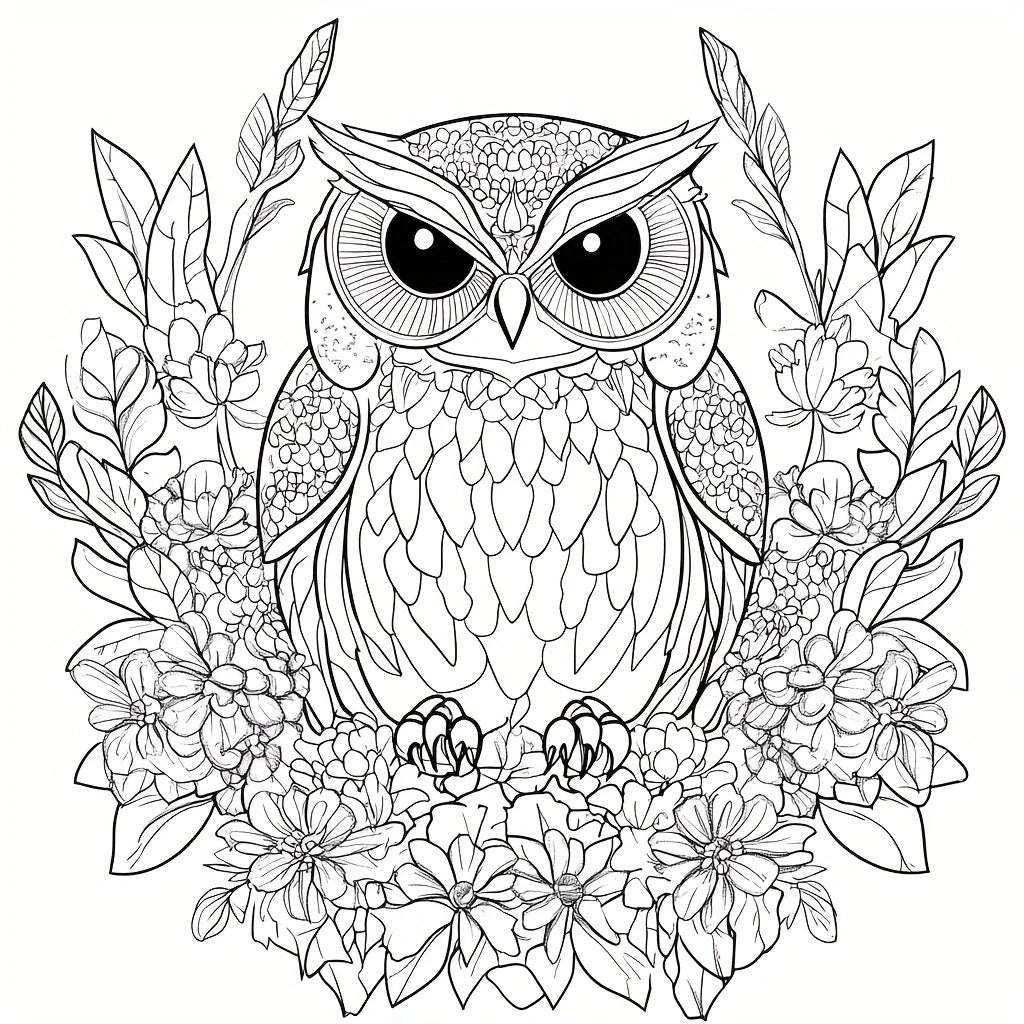 Malbuch Mit Tieren - Mandala Animals - 28 Seiten